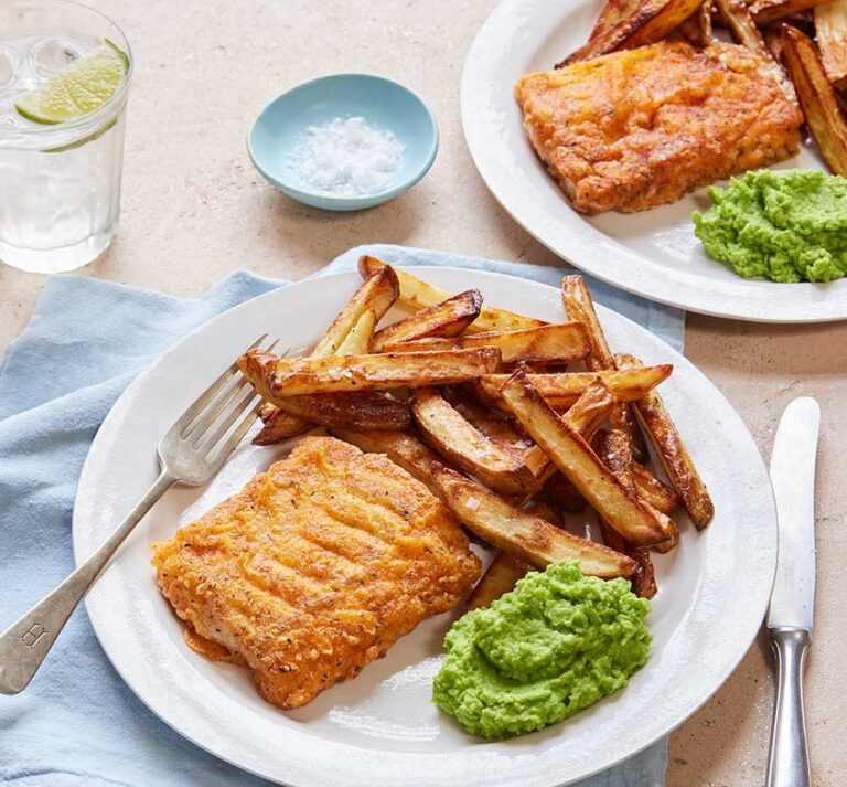 Poisson et frites à la friteuse à air – Bonne Cuisine Moyen-Orient