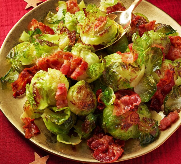 Choux de Bruxelles écrasés festifs – Good Food Moyen-Orient