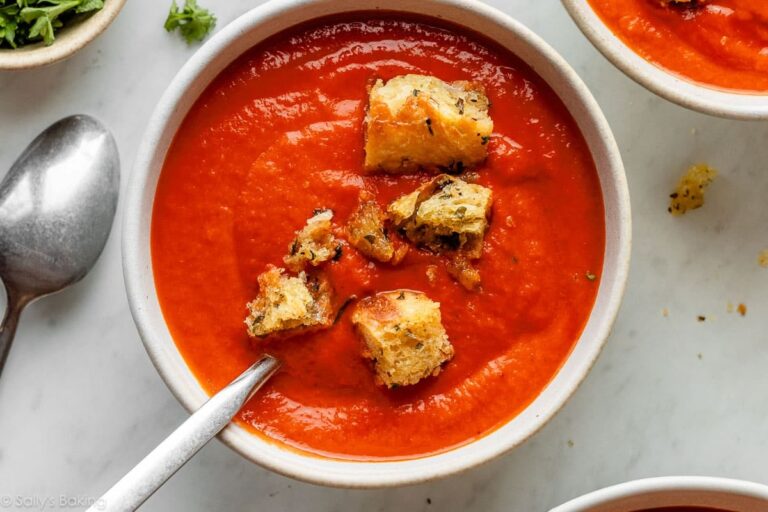 Soupe de Tomates Maison Facile – La Pâtisserie de Sally